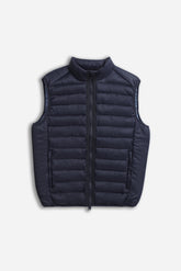 GILET TRAPUNTATO BLEU
